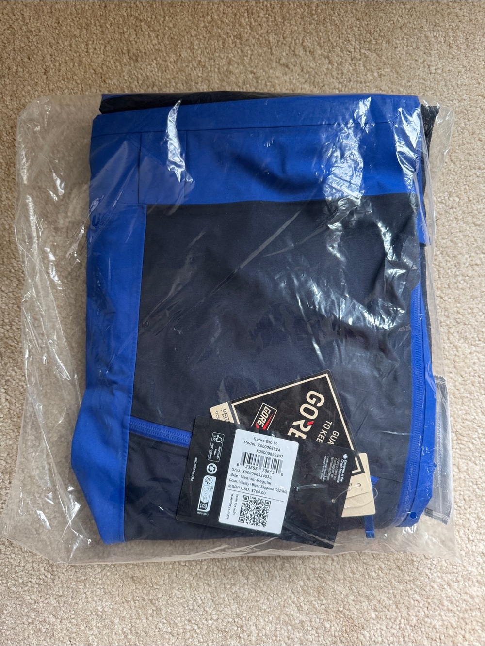 Arc'teryx Sabre Bib — Vitality / Black Sapphire